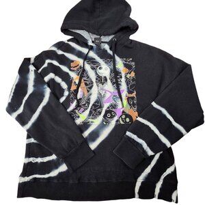 Disney Tim Burtons The Nightmare Before Christmas Tie-Dye Hoodie Small
